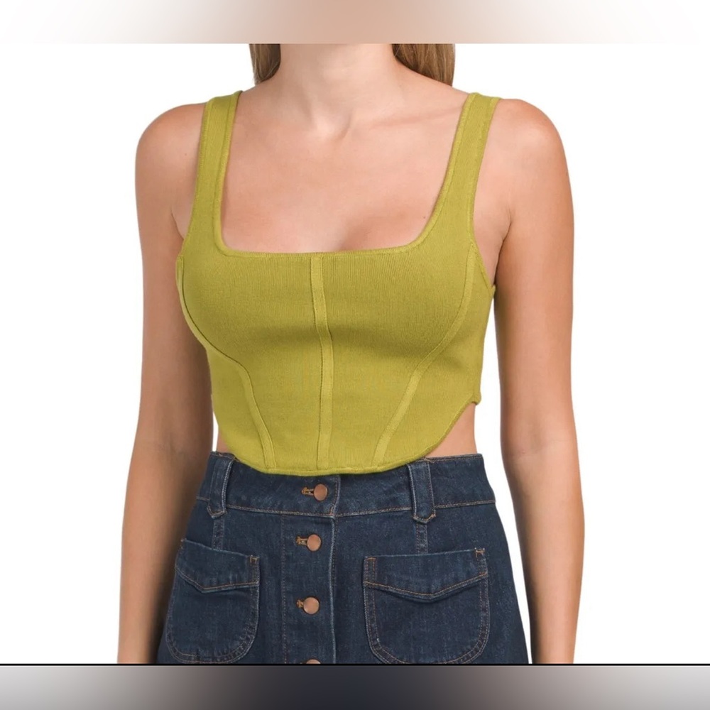 *NWT* House of Harlow 1960 corset style tank. Size M - Picture 1 of 5